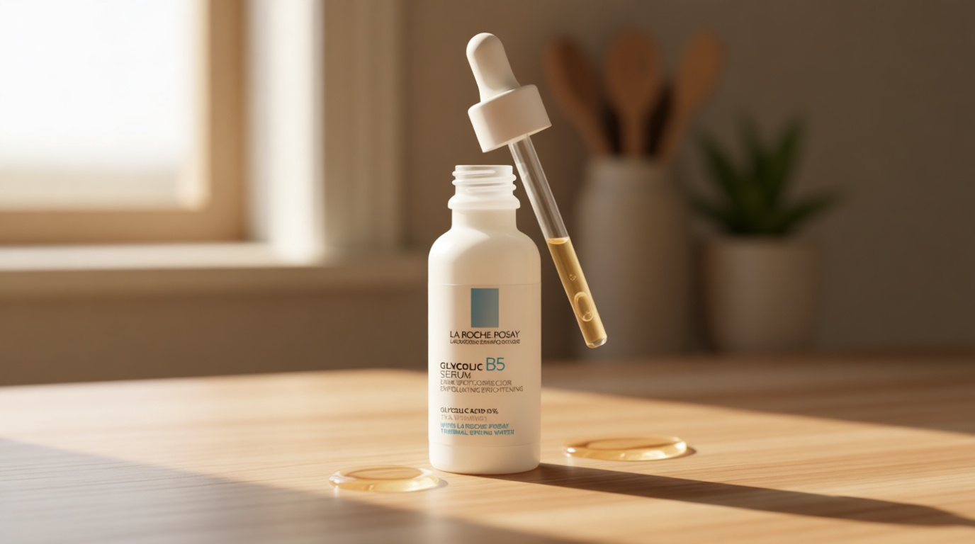 La Roche-Posay Glycolic Acid Serum with Tranexamic Acid, Kojic Acid and Vitamin B5, Reduces Dark Spots and Discoloration, Skin Tone Corrector to Brighten and Even Skin Tone