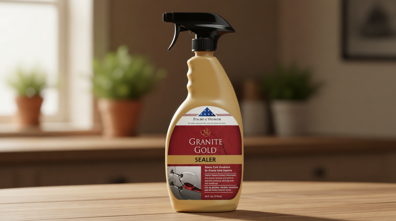 Granite Gold Water-Based Sealer Spray Protection for Granite, Marble, Travertine, Natural Stone Countertops, 24 Fluid Ounces, 1-Pack