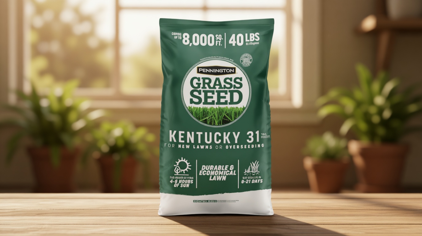 Pennington 100% Kentucky 31 Tall Fescue Penkoted Grass Seed 40 lbs