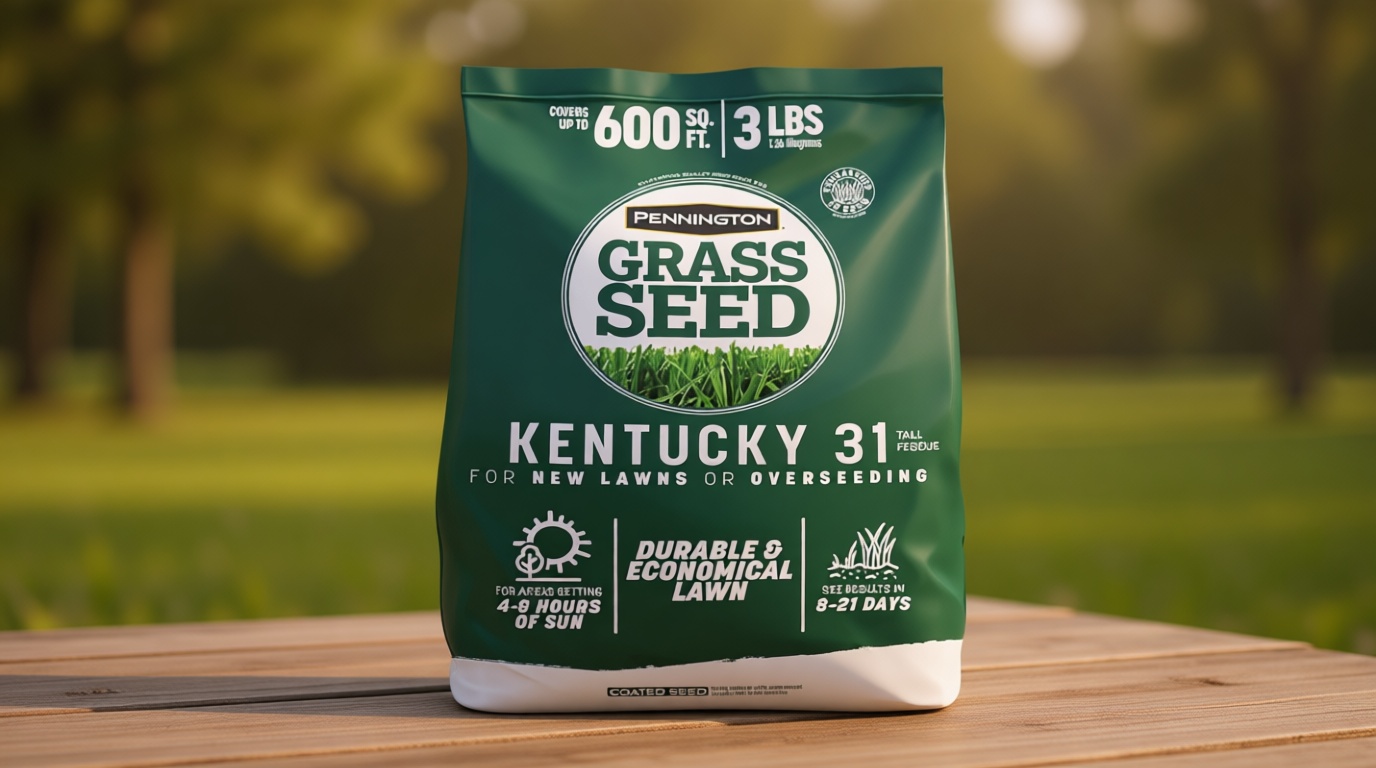 Pennington 100% Kentucky 31 Tall Fescue Penkoted Grass Seed 3 lb