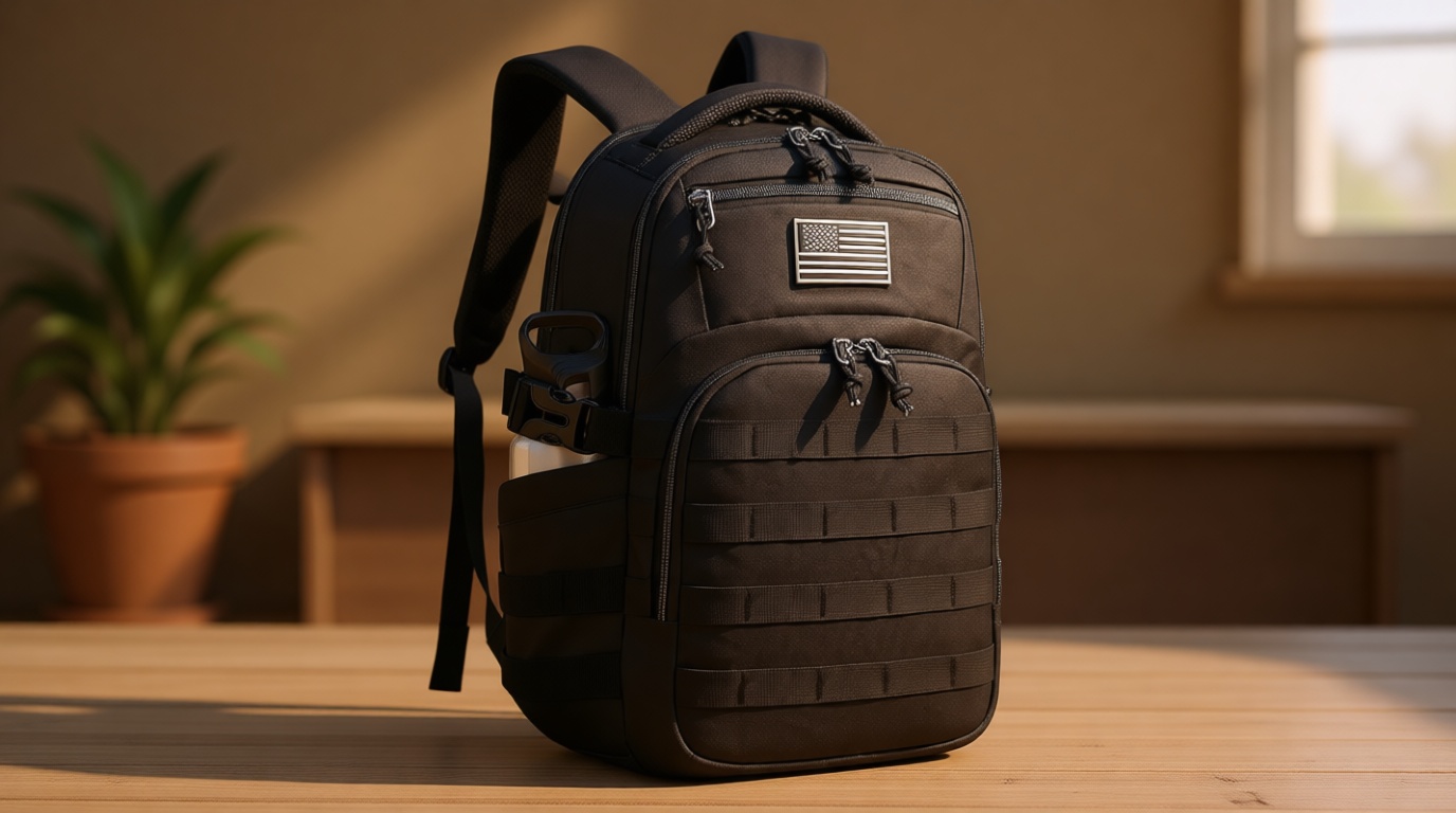 Wotony Military tactical backpack, backpack for men black small tactical assault bag