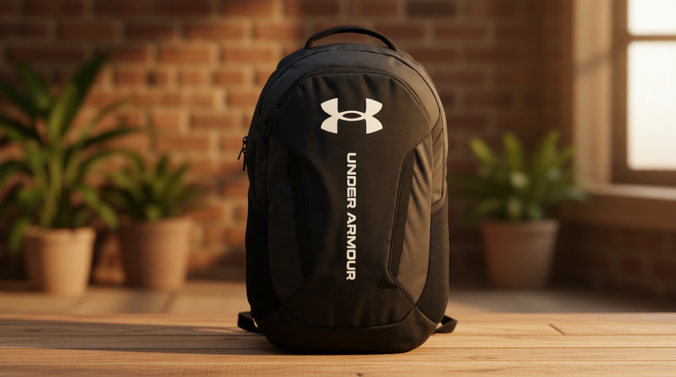 Under Armour Unisex-Adult Hustle 6.0 Backpack, (002) Black/Black/White, One Size Fits Most