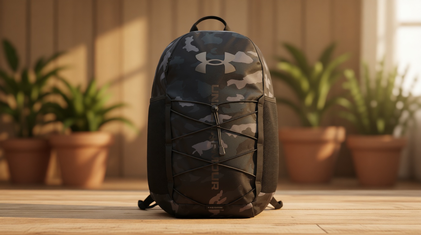 Under Armour Unisex Hustle Sport 6.0 Backpack, (002) Black/Metallic Black, One Size Fits Most