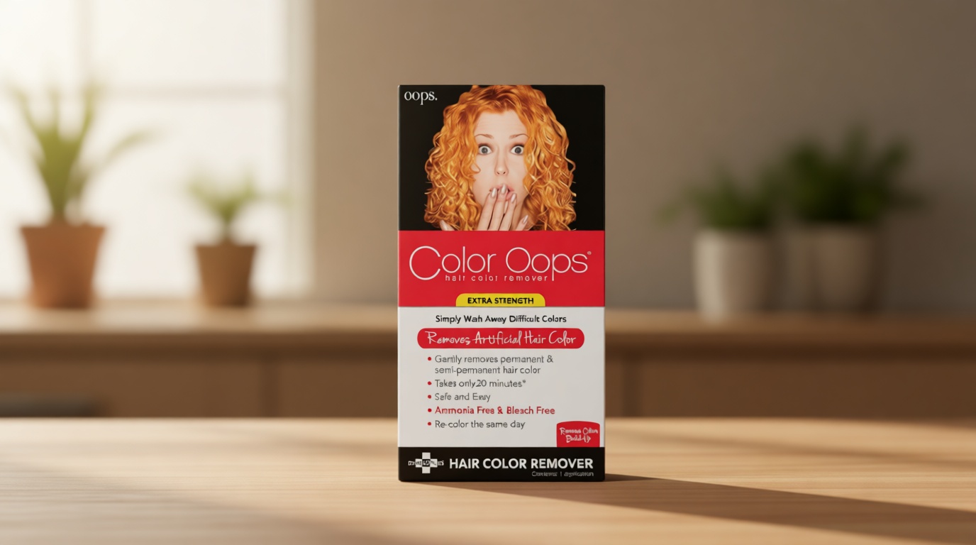 Color Oops Extra Strength Hair Color Remover, 1 Application, Hair Dye Remover Processes in 20 Minutes, Safely Removes Permanent & Semi-Permanent Dye, Ammonia & Bleach Free