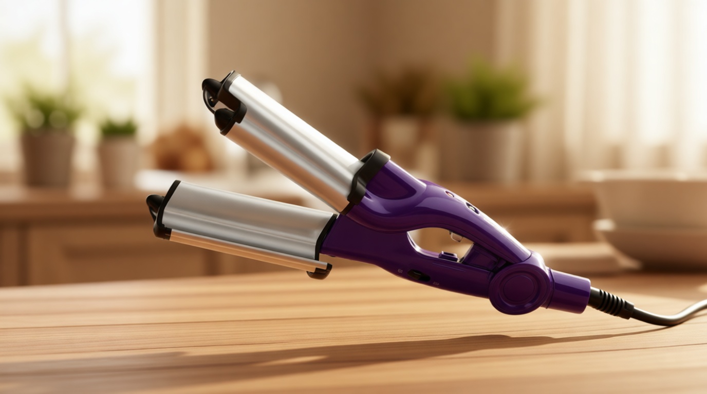 Bed Head Wave Artist Deep Waver | Combat Frizz, Get Long Lasting Results, & Add Massive Shine for Beachy Waves | With Tourmaline Ceramic Technology (Purple)