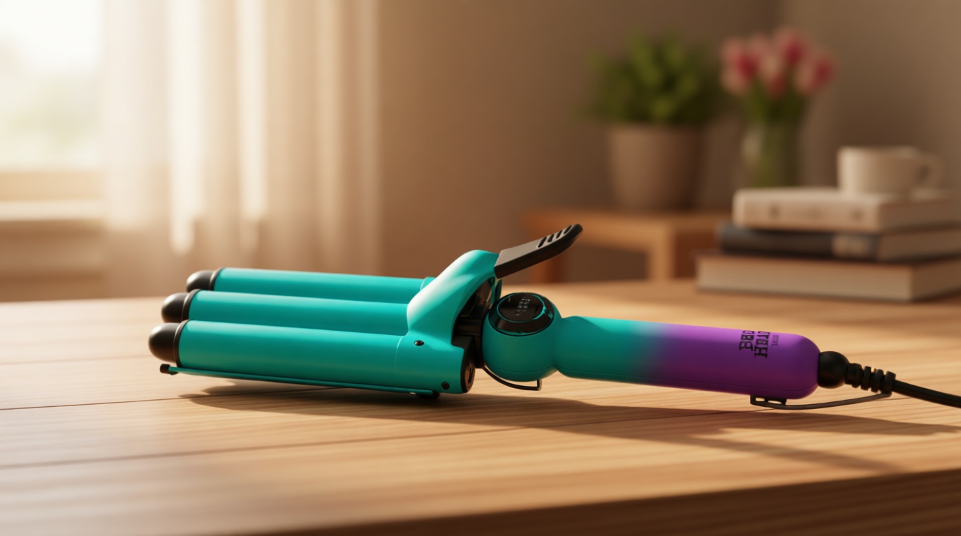 Bed Head Wave Affair Jumbo 3 Barrel Hair Waver | Quick Styling, Serious Hold, & Less Heat Damage | Heat Protectant Glove Included for Easy, Custom Styling