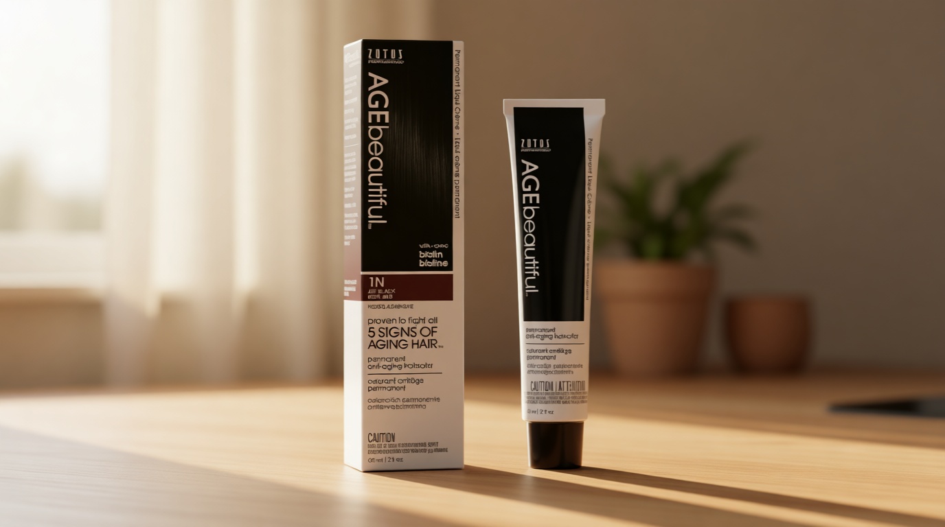 AGE beautiful Permanent Hair Color Dye Liqui Creme | 100% Gray Coverage | Anti-Aging Haircolor | Biotin for Thicker, Fuller, Healthier Hair | Professional Salon Coloring