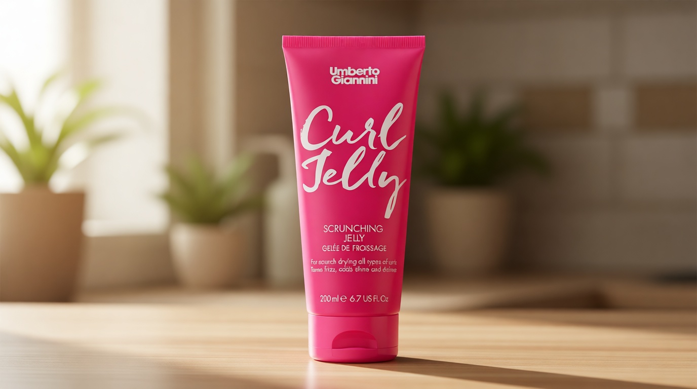 Umberto Giannini Curl Jelly Scrunching Jelly 6.7 fl Oz - Frizz Solution Defining Hair Gel for 2a-4c Curly, Wavy, Coily Hair - Vegan & Cruelty-Free