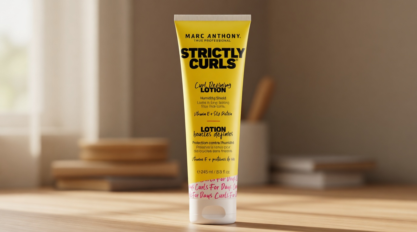 Marc Anthony Curl Defining Hair Styling Lotion for Curly Hair, Strictly Curls - Long Lasting Moisturizing Lightweight Gel for Maximum Curl Definition, Bounce & Shine - Styling Product Reduces Frizz