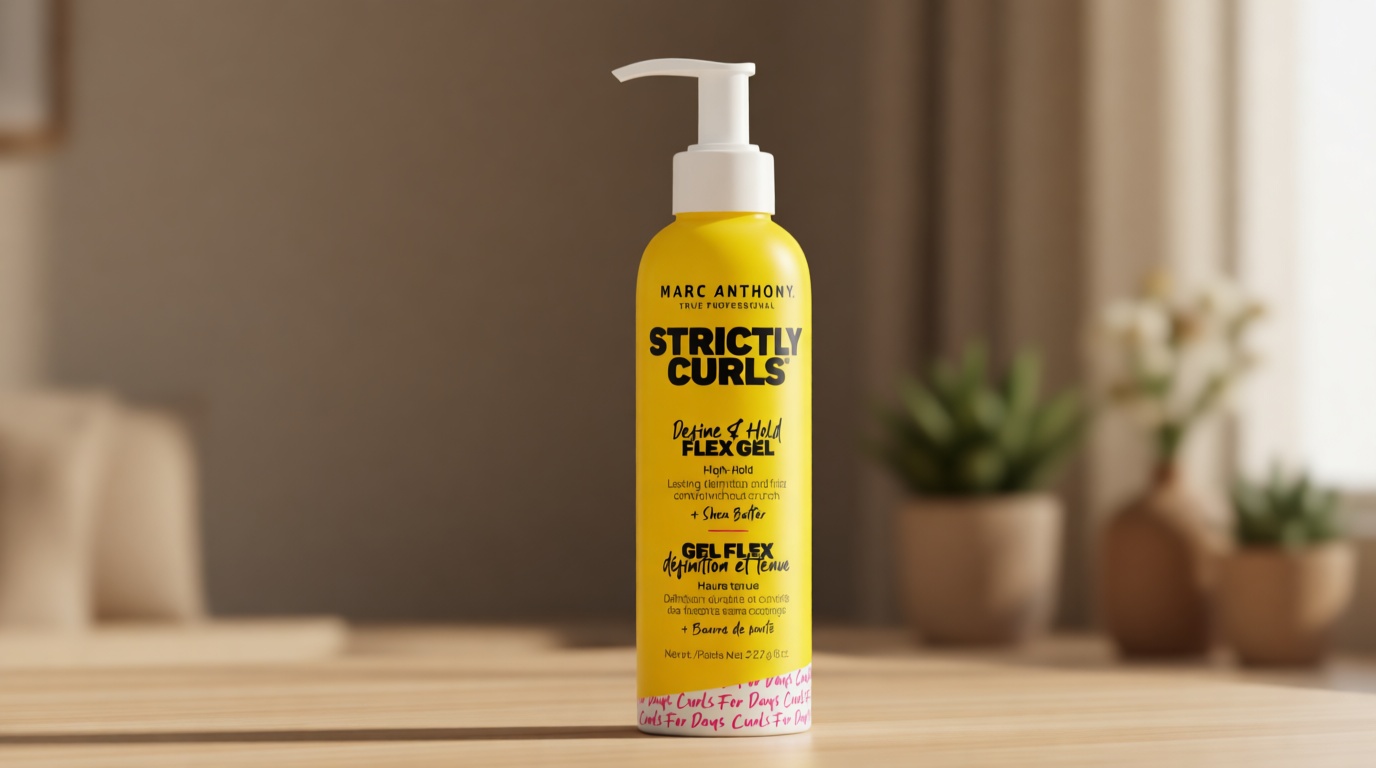 Marc Anthony Hair Styling Gel for Curly Hair, Strictly Curls - Long Lasting Strong Hold Curl Defining Hair Gel for Medium & Coarse Curls - Added Shine & No Flaking - Hair Products Reduces Frizz