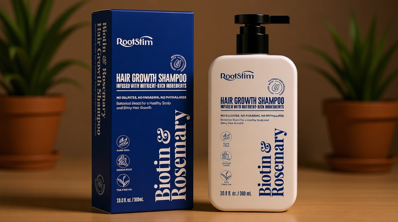 Biotin & Rosemary Shampoo for Hair Growth: Hair Loss Shampoo for Thinning Hair Infused with Natural Nutrient Rich Ingredients for Hair thickening Sulfate Free 10 fl oz