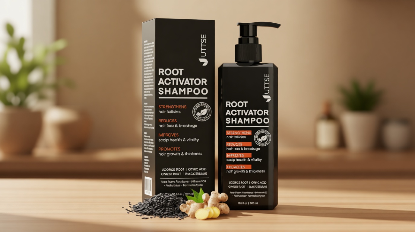 Root Activator Shampoo for Men: Hair Growth Shampoo for Hair Loss and Thinning Hair