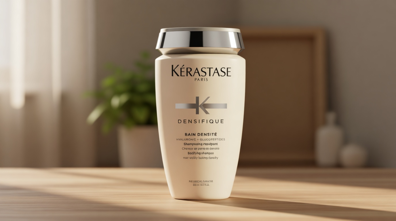 Kerastase Densifique Densité Shampoo - Thickening & Strengthening For Fine & Thinning Hair, Removes Build-Up & Adds Shine With Hyaluronic Acid Cradle to Cradle Certified