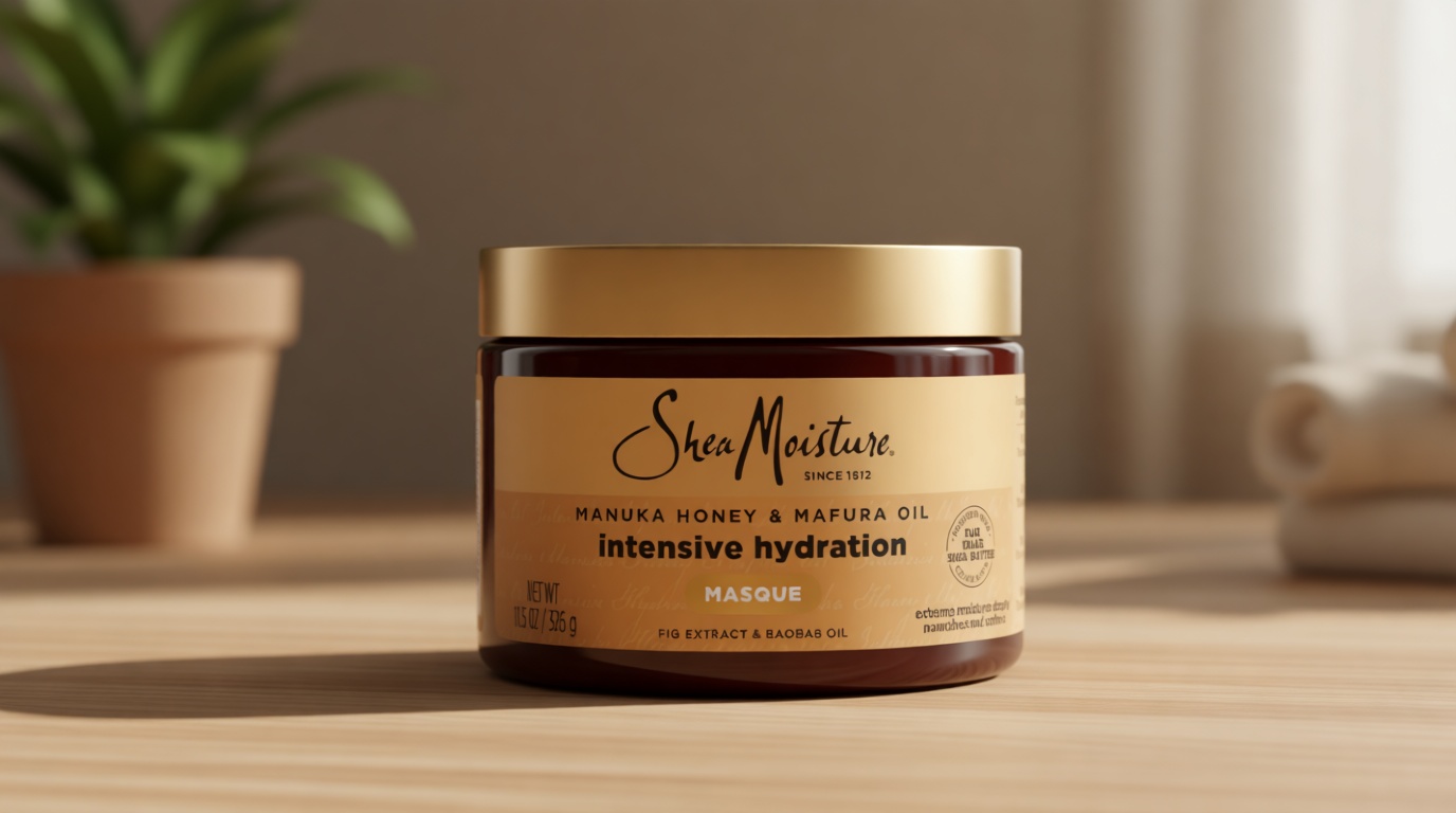 SheaMoisture Intensive Hydration Hair Masque Manuka Honey & Mafura Oil For Dry, Damaged Hair Deep Conditioning Hair Treatment 11.5 oz