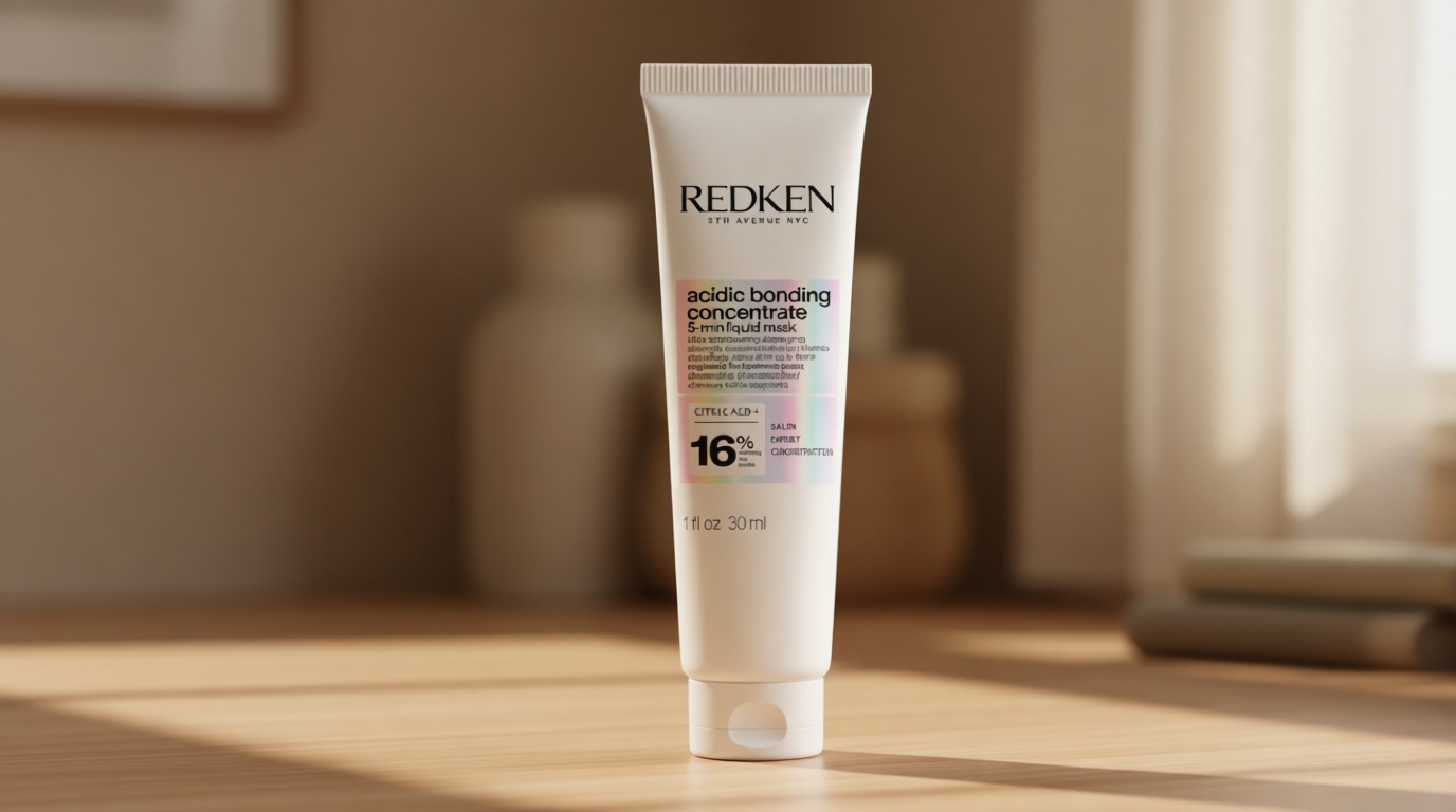 Redken Acidic Bonding Concentrate Hair Mask - Hydrating 5 Minute Liquid Mask, Bond Building & Strengthening, For Dry, Damaged Hair