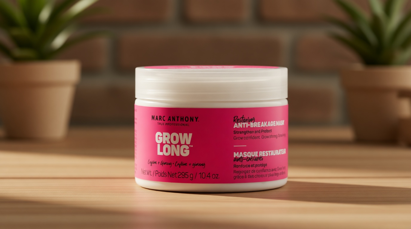 Marc Anthony Deep Conditioning Hair Mask for Dry & Damaged Hair, Grow Long Biotin - Argan Oil, Caffeine & Keratin Anti-Frizz Leave-In Repair Treatment For Split Ends & Breakage