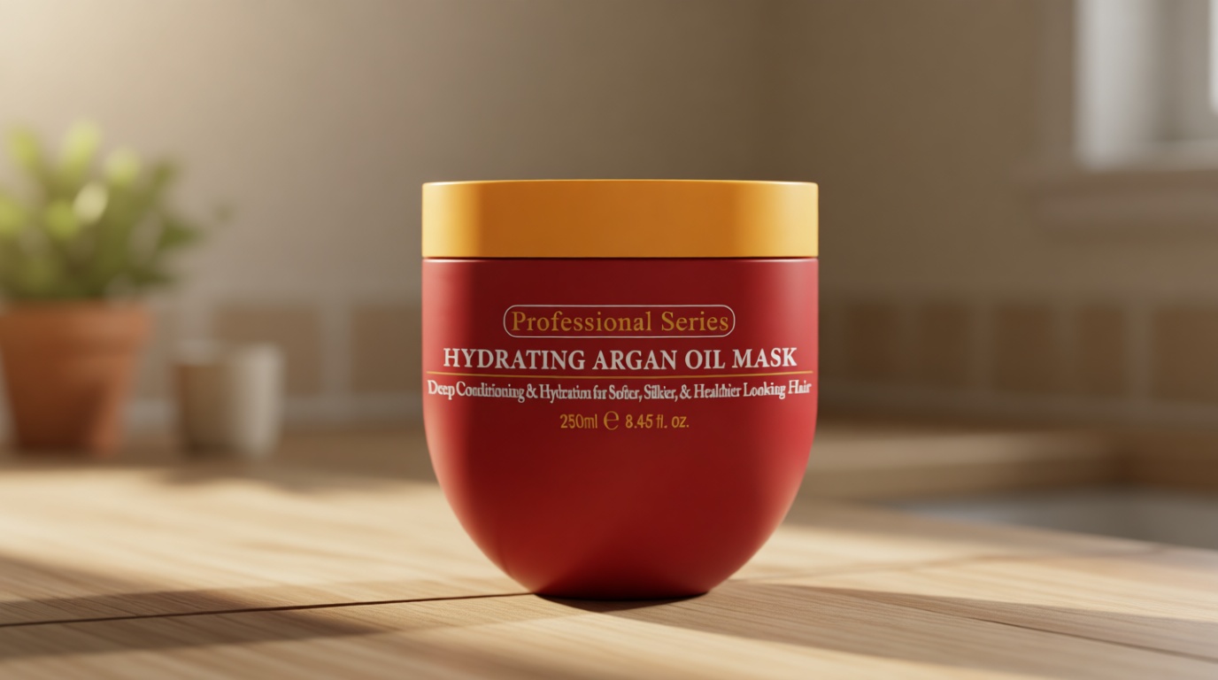 Arvazallia Hydrating Argan Oil Hair Mask and Deep Conditioner for Dry or Damaged Hair (8.45 oz Jar)