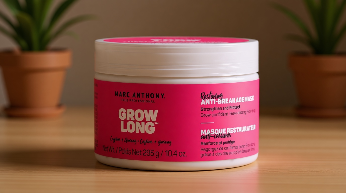 Marc Anthony Deep Conditioning Hair Mask for Dry & Damaged Hair, Grow Long Biotin - Argan Oil, Caffeine & Keratin Anti-Frizz Leave-In Repair Treatment For Split Ends & Breakage