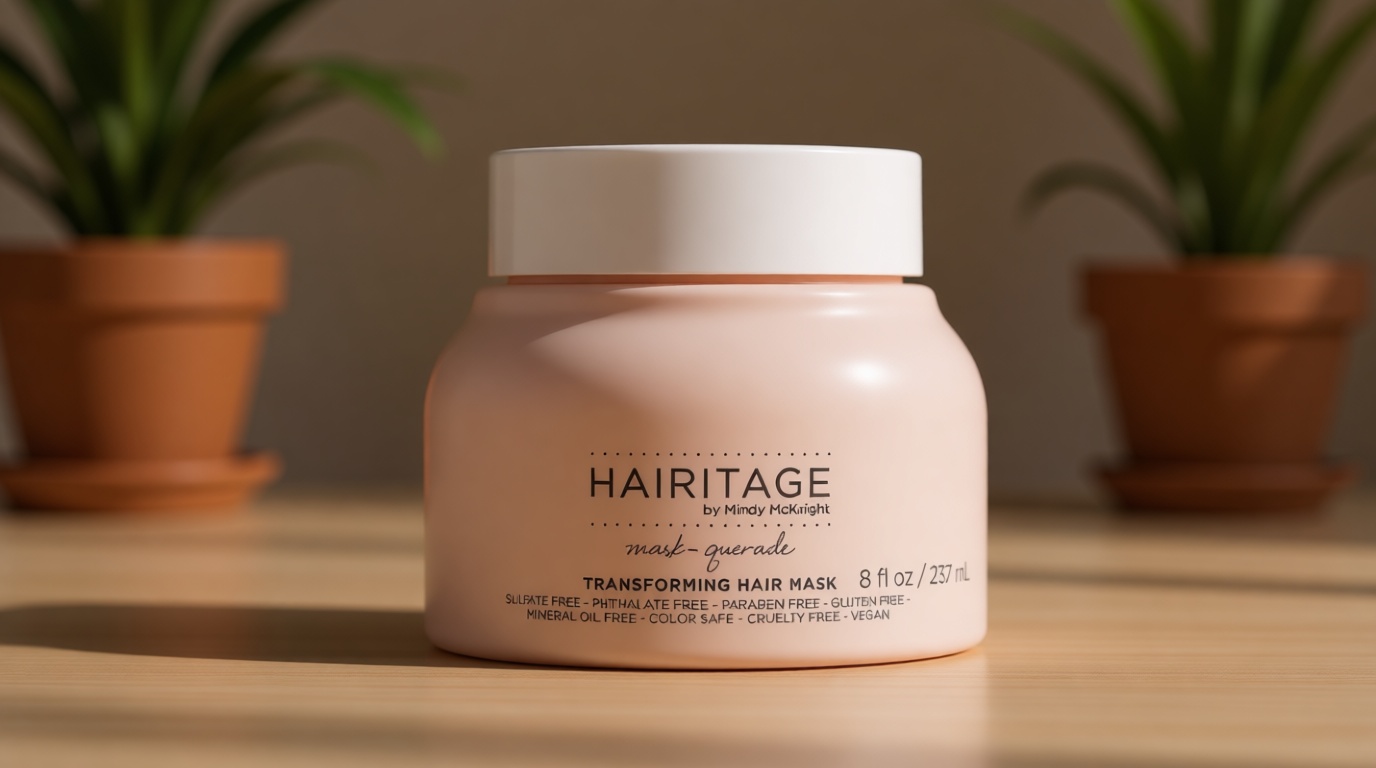 Hairitage Hydrating Argan Oil Deep Conditioning Hair Mask For Dry Damaged + Curly, Color Treated, Frizzy Hair - Moisturizing Hair Repair Treatment with Shea Butter, Aloe & Soy Protein - Soften & Shine