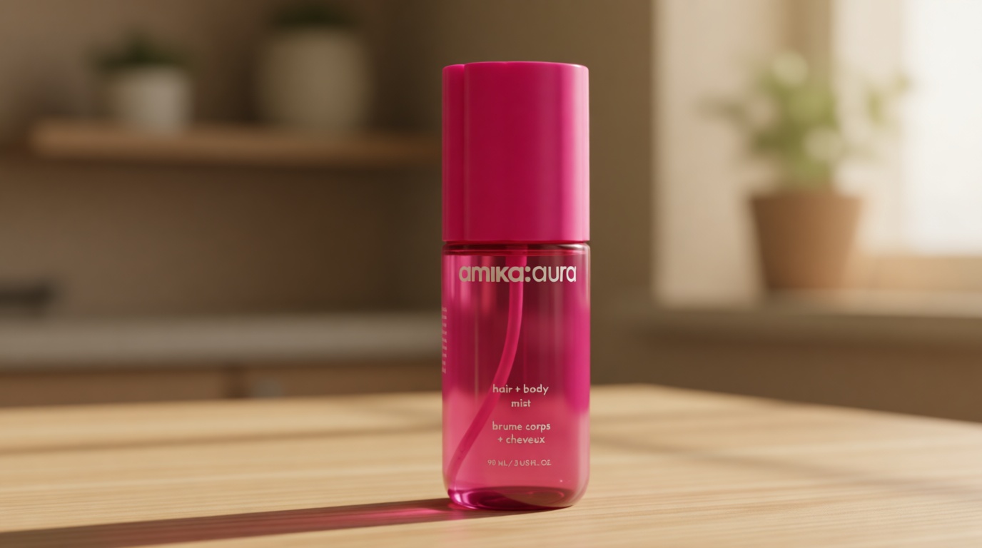 amika: aura hair and body mist | pink grapefruit, juicy apricot + warm vanilla