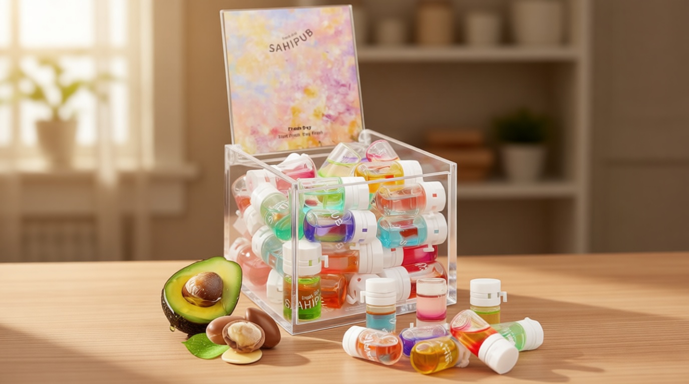 Hair Perfume Oil, 40 Mini Bottles with 10 Scents, 2-in-1 Leave-In Hair Serum, Argan & Avocado Oils + Amino Acids for Frizzy, Dry & Damaged Hair, Lightweight Non-Greasy, Long-Lasting Scent