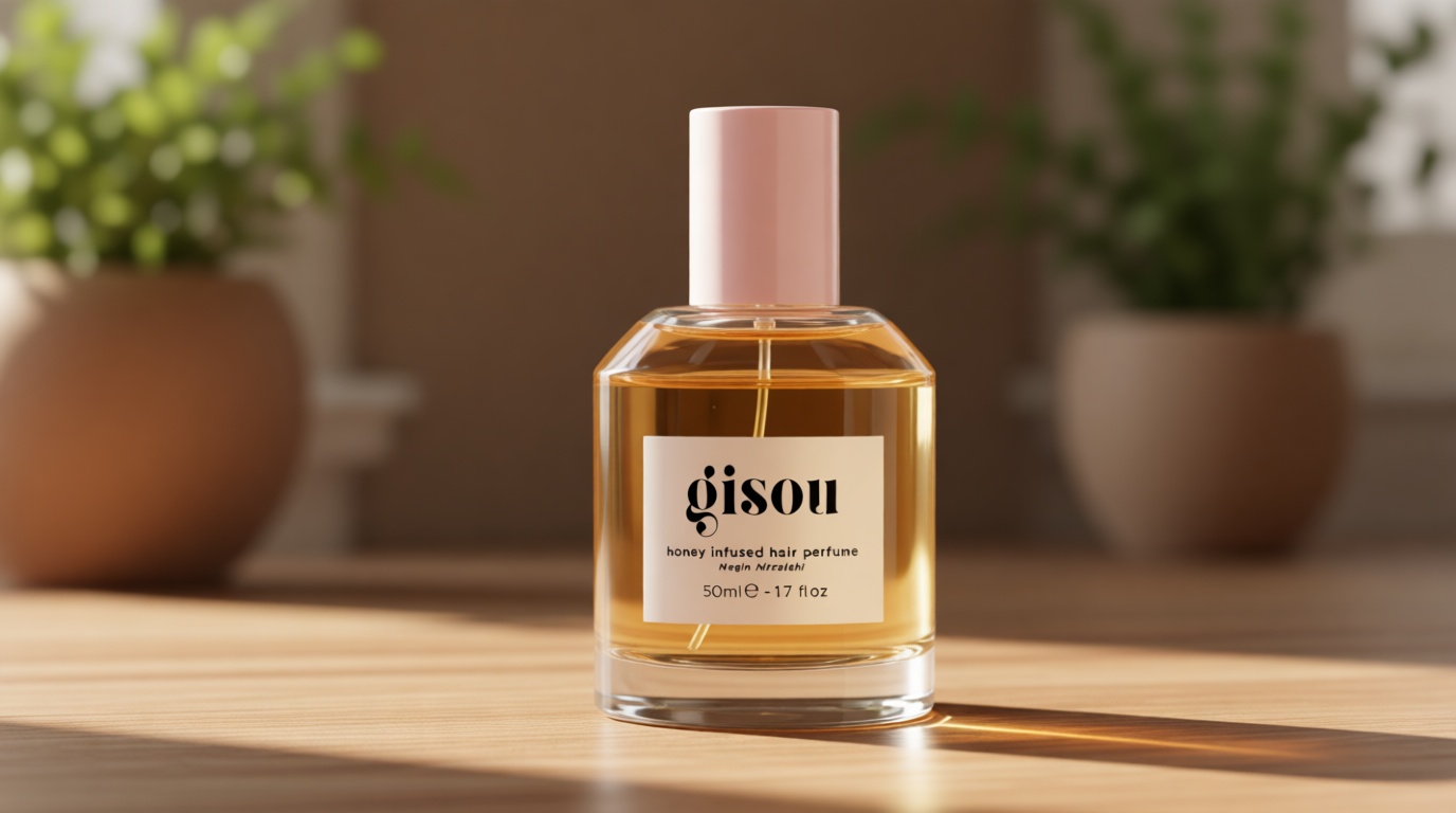 Gisou Honey Infused Hair Perfume – Long-Lasting Hair Fragrance with Mirsalehi Honey & Argan Oil, Wildflower Honey, 1.7 Fl Oz