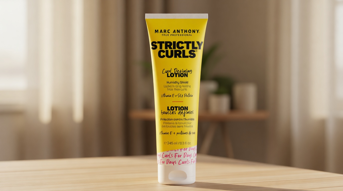 Marc Anthony Curl Defining Hair Styling Lotion for Curly Hair, Strictly Curls - Long Lasting Moisturizing Lightweight Gel for Maximum Curl Definition, Bounce & Shine - Styling Product Reduces Frizz