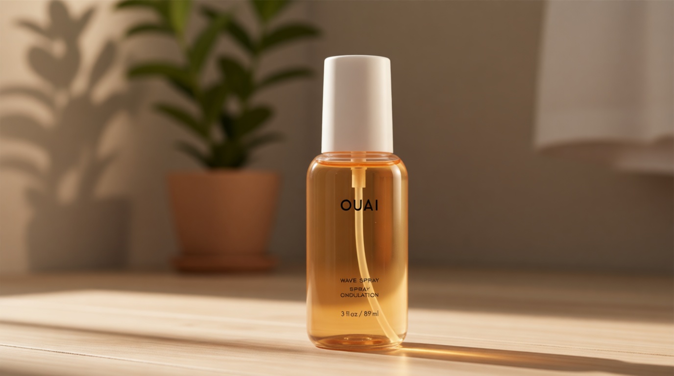 OUAI Travel Size Wave Spray - Texture Spray for Hair with Coconut Oil and Rice Protein - Adds Texture, Volume & Shine for Beach Waves - Paraben Free, Safe for Color & Keratin-Treated Hair (3 fl oz)