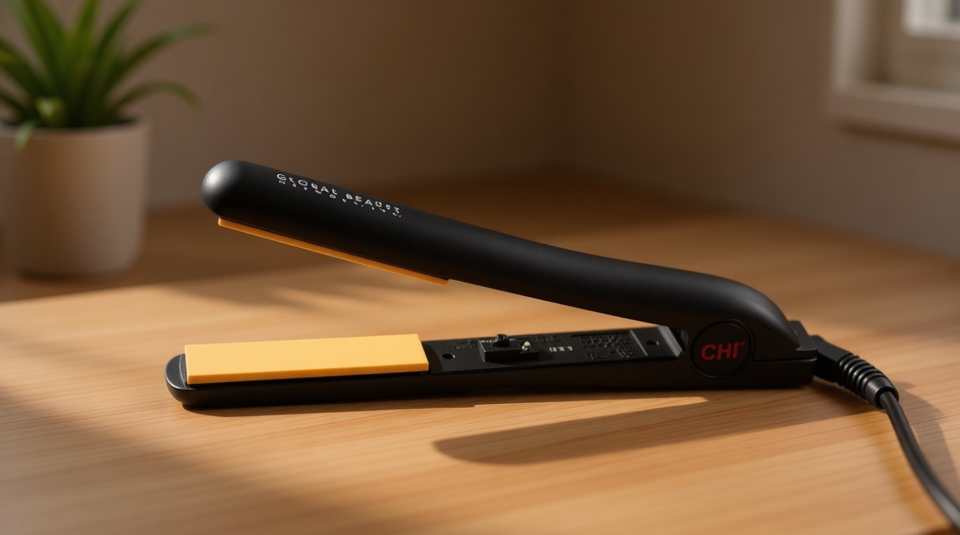 CHI Original 1" Ceramic Hair Straightener Flat Iron for Hair Styling, Advanced Ceramic Technology for Frizz-Free Smooth Shine,Floating Plates for Easy Glide, Analog On/Off Switch,Salon-Quality Results
