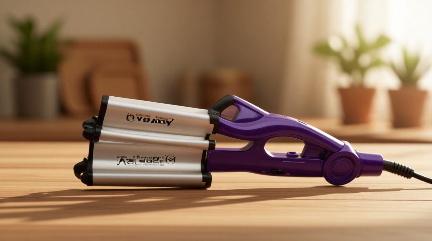 Bed Head Wave Artist Deep Waver | Combat Frizz, Get Long Lasting Results, & Add Massive Shine for Beachy Waves | With Tourmaline Ceramic Technology (Purple)