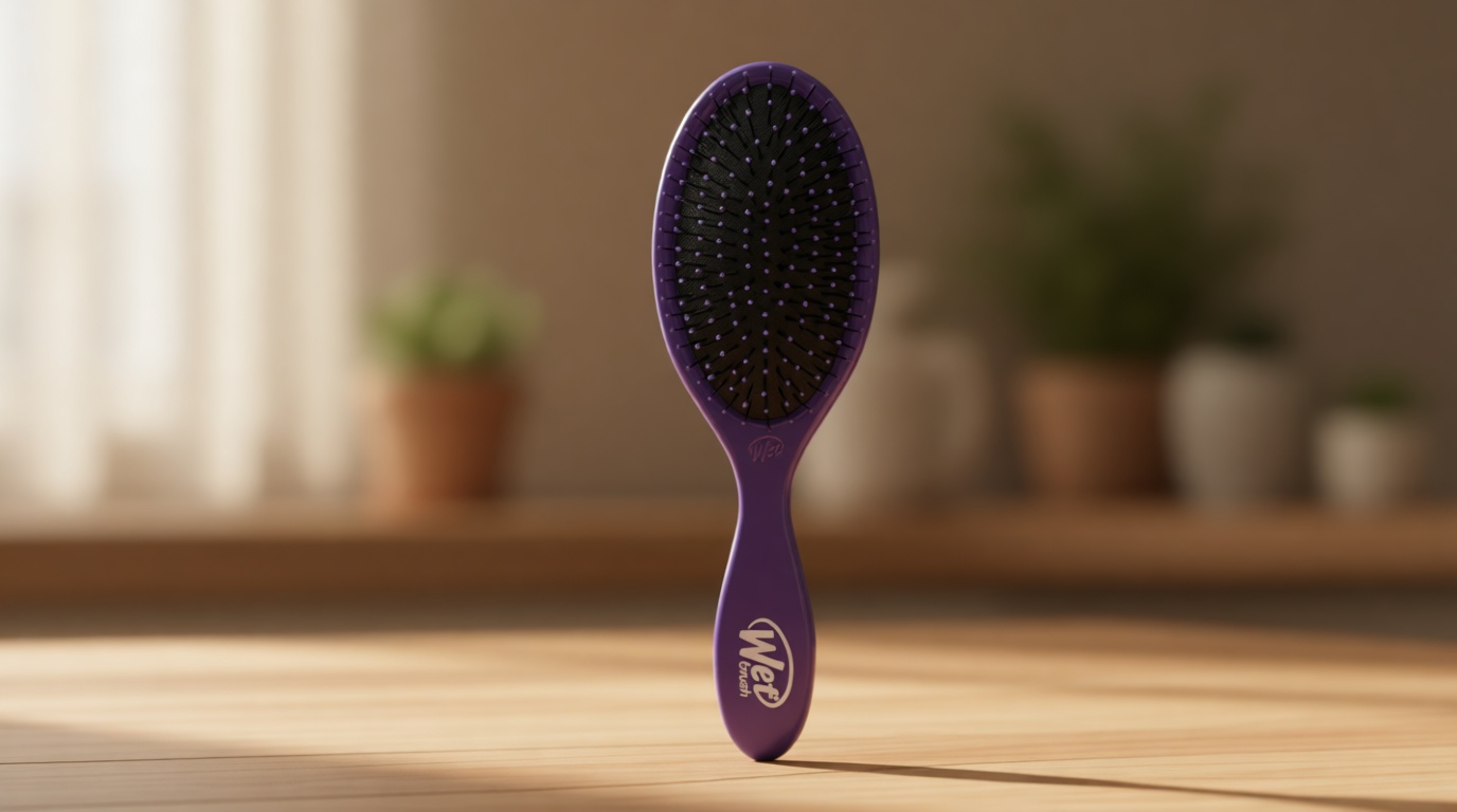 Wet Brush Original Detangler Hair Brush, Amazon Exclusive Purple - Ultra-Soft IntelliFlex Bristles - Detangling Hairbrush Glides Through Tangles For Wet, Dry & Damaged Hair - Women, & Men