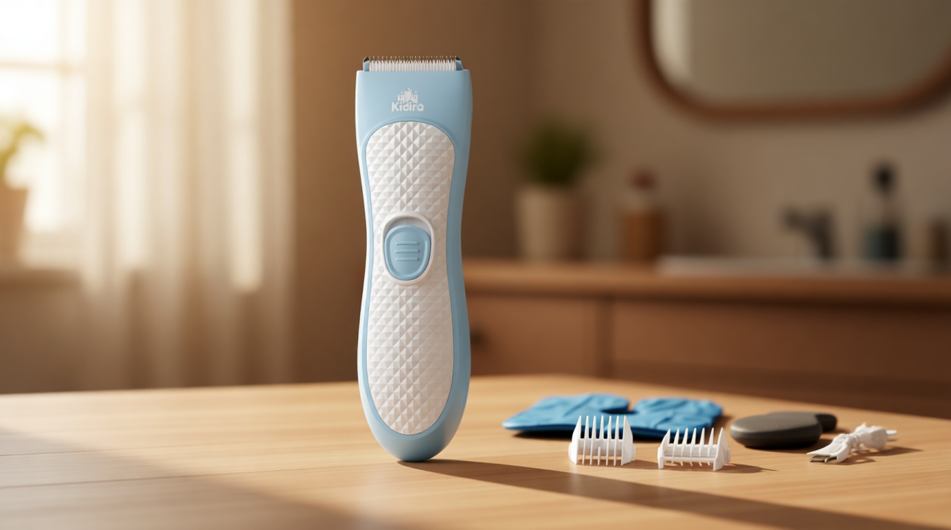 KIDIRA Baby Hair Clippers Quiet Hair Trimmer for Kids Toddler, Silent Hair Clippers for Children with Autism, Waterproof Rechargeable Cordless Ceramic Blade Haircut Kit