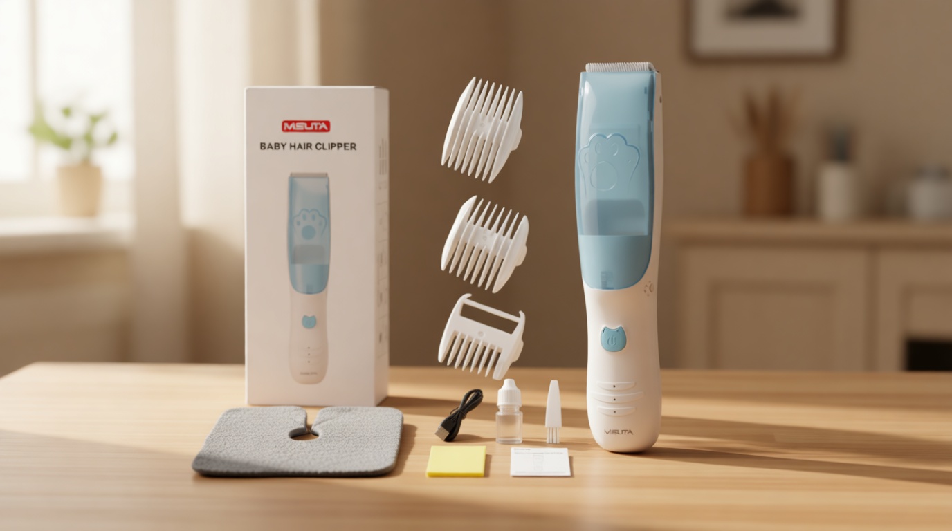 Vacuum Baby Hair Clippers,Silent Clippers for Kids,Cordless Baby Hair Trimmer,Waterproof Baby Hair Cutting Kit for Fine/Curly Hair,Infant Toddler Hair Clippers Auto Suck Snipped Hair