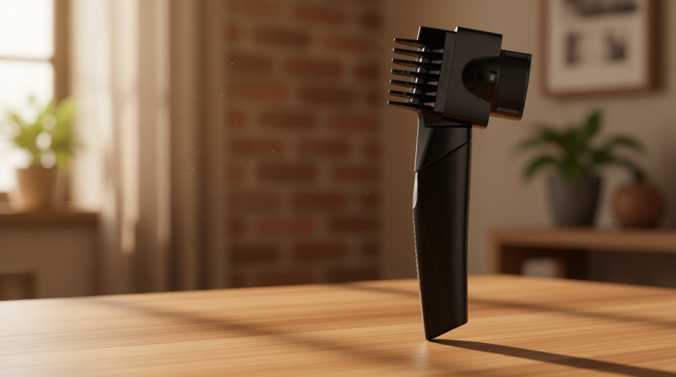 247 Groomed Self Haircut Trimmer For Men– Auto Blending Hair Trimmer, Self Hair Fading Tool, Adjustable Fade Guide (1–20mm), Hair Clippers For Men, Beard, Nose Trimmer, Foil Shaver, Unisex BodyGroomer