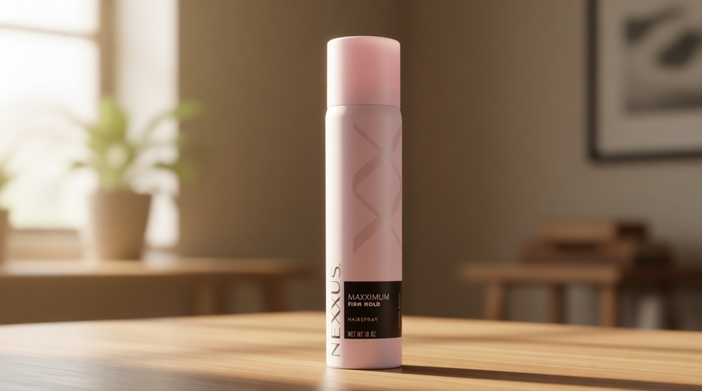 Nexxus Styling Spray Maxximum Finish Firm Hold Hairspray Powered by STYLEPROTECT Technology 10 oz | for Control, Hold, Hairspray, for Women, Hair Styling, Pink