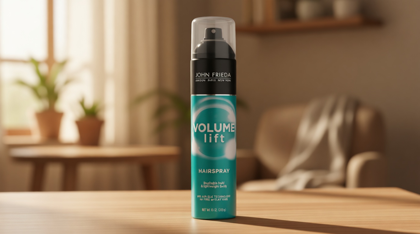 John Frieda Volume Lift Hairspray, Volumizing Hairspray with Air-Silk Technology for Fine or Flat Hair, Adds Body, Long-Lasting Hold, and Fullness for Fine, Thin Hair, 10 Oz