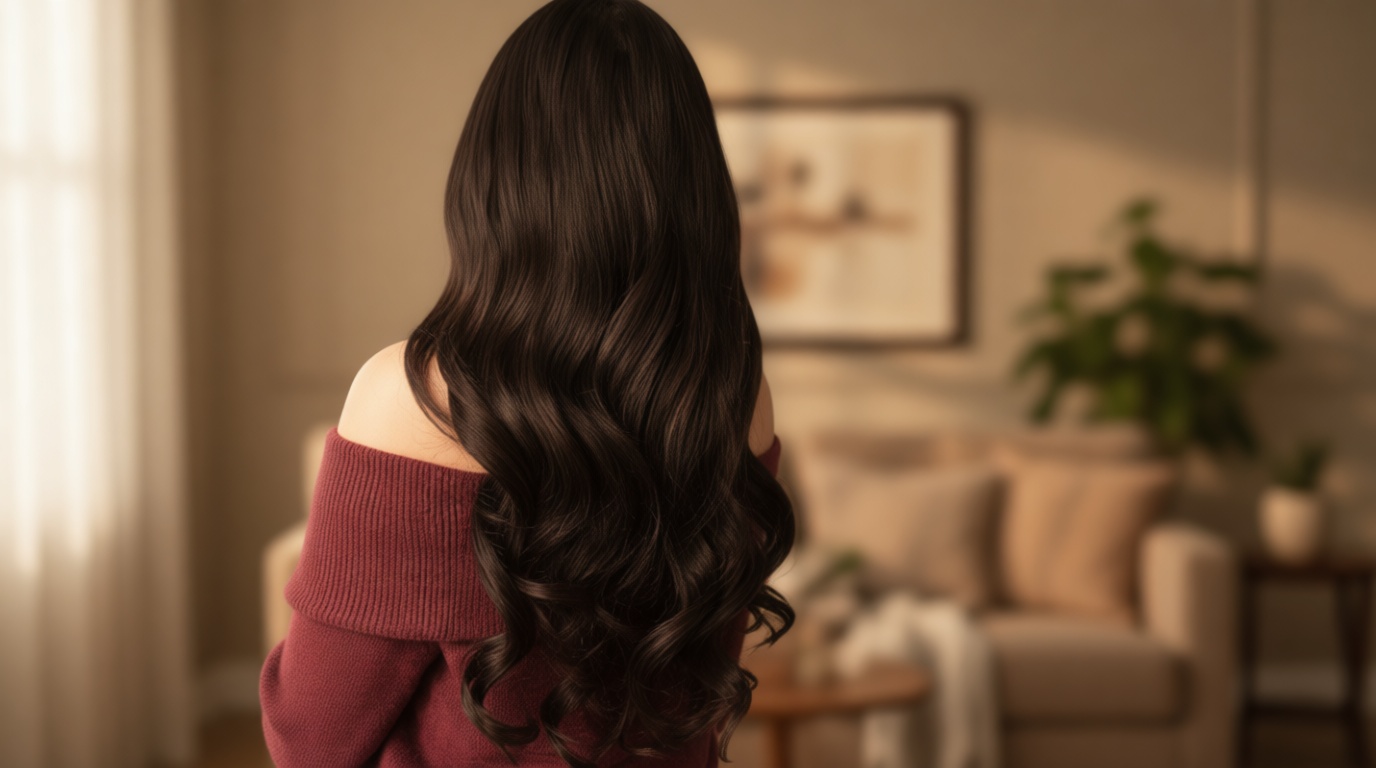 GOO GOO Clip in Hair Extensions Real Human Hair, Remy Human Hair Extensions Clip ins for Women, Natural Human Hair, 20inch 120g 7Pcs, 2 Dark Brown