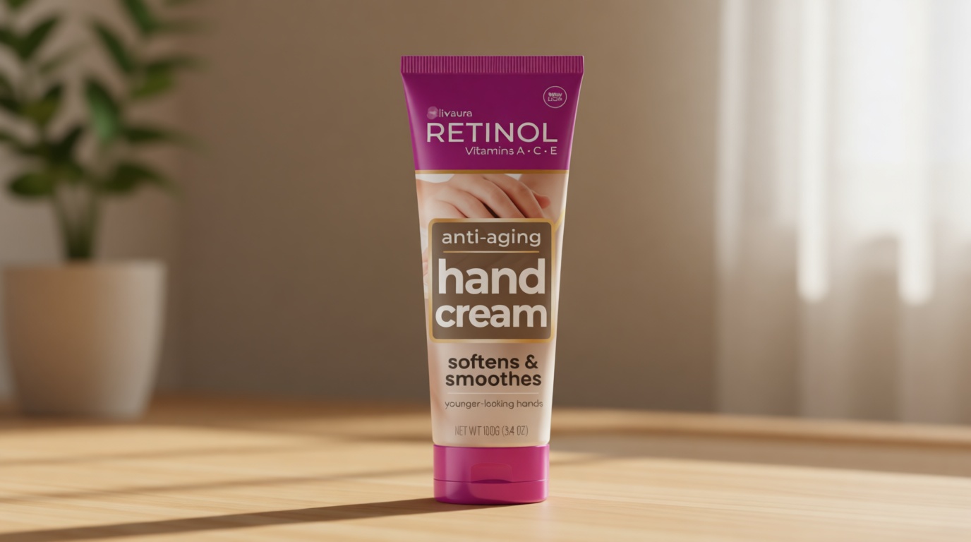 LIVAURA Retinol Anti-Aging Hand Cream – The Original Brand For Younger Looking Hands –Rich, Velvety Conditions & Protects Skin, Nails & Cuticles – Vitamin A Minimizes Age’s Effect on Skin (Women's)