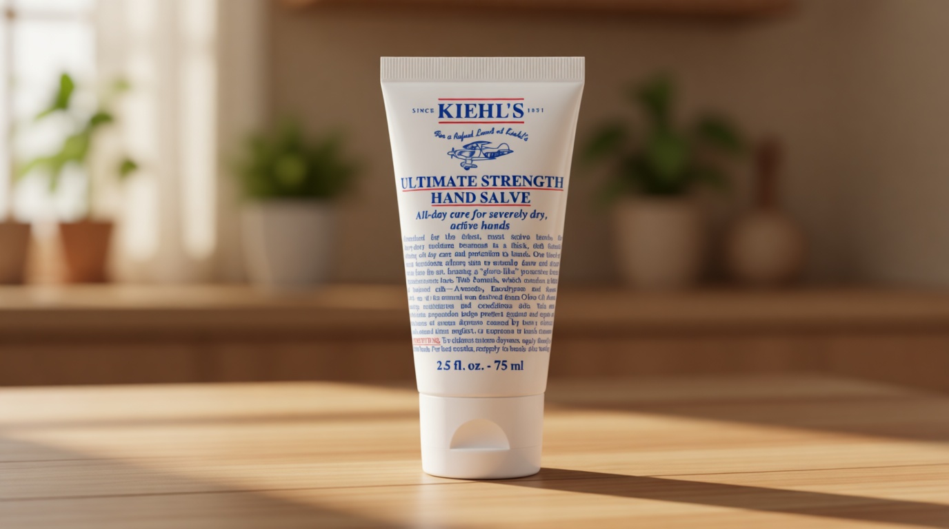 Kiehl's Ultimate Strength Hand Salve, Deeply Hydrating Hand Lotion, Thick and Rich Formula for Intense Moisture and Conditioning, Protects and Repairs Dry Skin, Paraben and Gluten Free