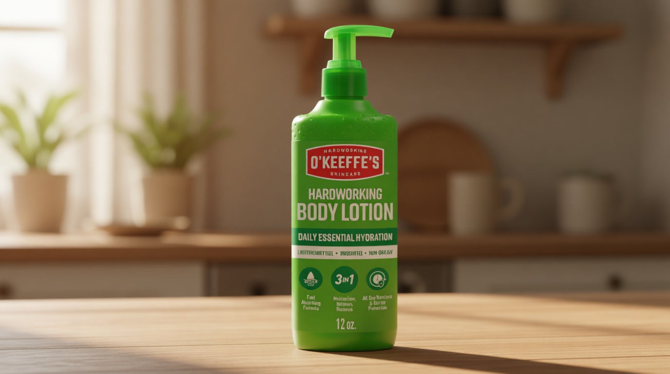 O'Keeffe's Hand and Body Lotion with Glycerin and Shea Butter - 12 oz Pump (1 Pack) - Daily Essential Hydration, Heals & Relieves Extremely Dry Skin