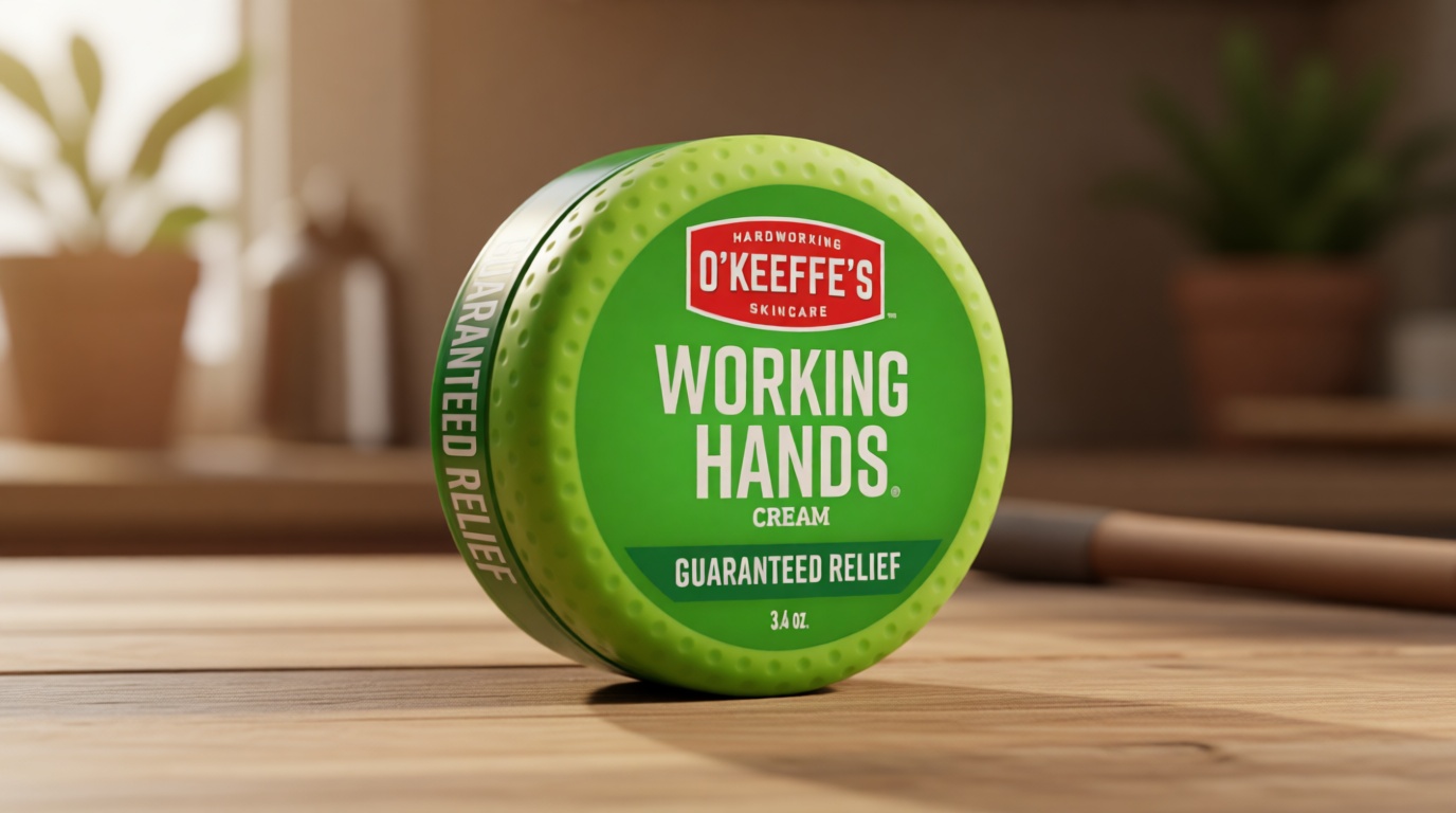 O'Keeffe's Working Hands Hand Cream for Extreme Dryness - 3.4 oz Jar (1 Pack) - Repairing Skincare for Cracked, Dry Hands