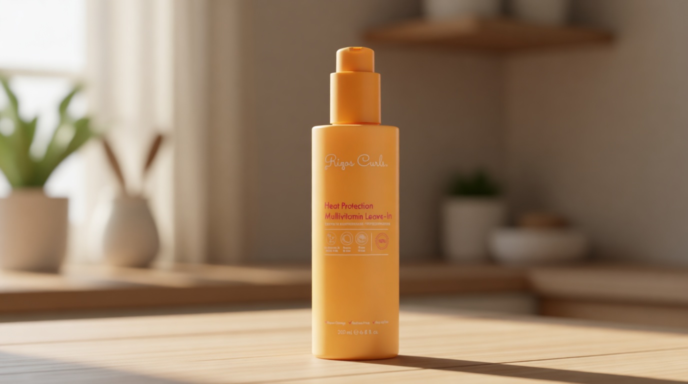 Rizos Curls Multivitamin Leave-In Heat Protection Up to 450°F – Strengthen, Repair & Add Shine to Straight, Wavy, Curly, Coily Hair Types 1a–4c – Sulfate & Paraben Free