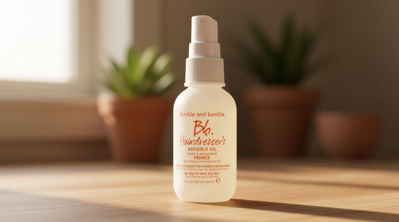 Bumble and bumble. Hairdresser's Invisible Oil Heat/UV Protection Leave-In Conditioner Hair Primer | Hydrating, Anti Frizz, Color Safe | All Hair Types and Textures | With Argan + Coconut Oil GreenCircle Sustainable Energy Practices