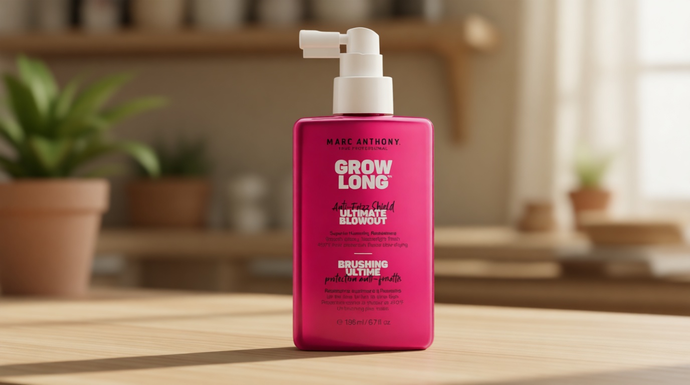 Marc Anthony Anti-Frizz Shield Ultimate Blowout Spray, Grow Long - Smooth, Shiny Hair in High Humidity - Heat Protectant - 6.7 oz | Grow Long, Smooth, Shiny Hair, in High Humidity