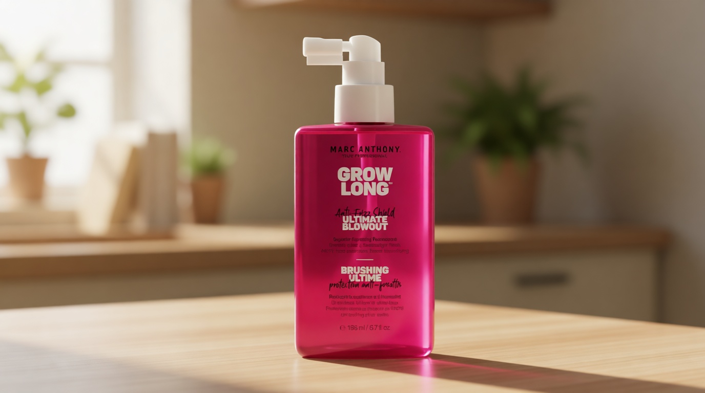 Marc Anthony Anti-Frizz Shield Ultimate Blowout Spray, Grow Long - Smooth, Shiny Hair in High Humidity - Heat Protectant - 6.7 oz | Grow Long, Smooth, Shiny Hair, in High Humidity