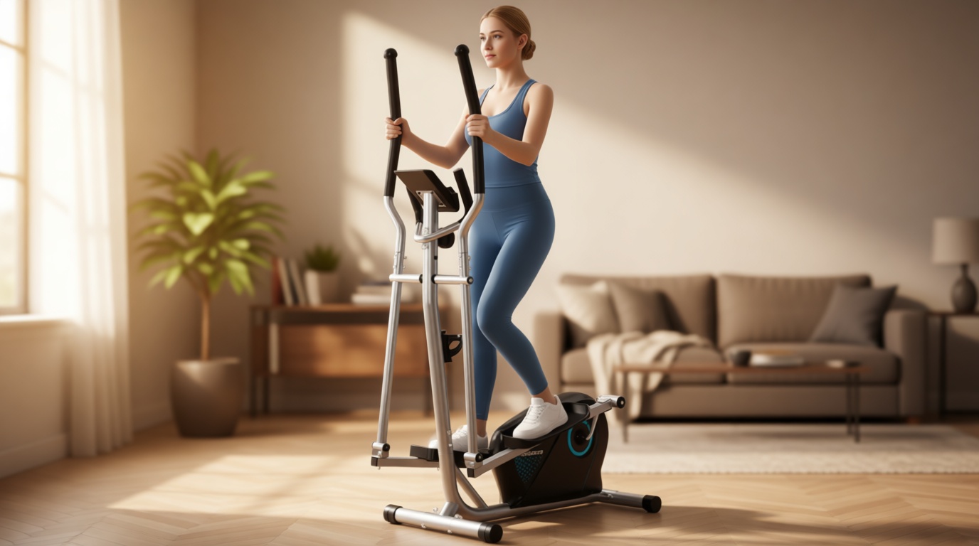 Dripex Elliptical Exercise Machine, Hyper-Quiet Magnetic Elliptical Machine for Home, 16-Level Resistance Elliptical Training Machines with 13.2LBS Flywheel, Pulse Sensor & LCD Monitor