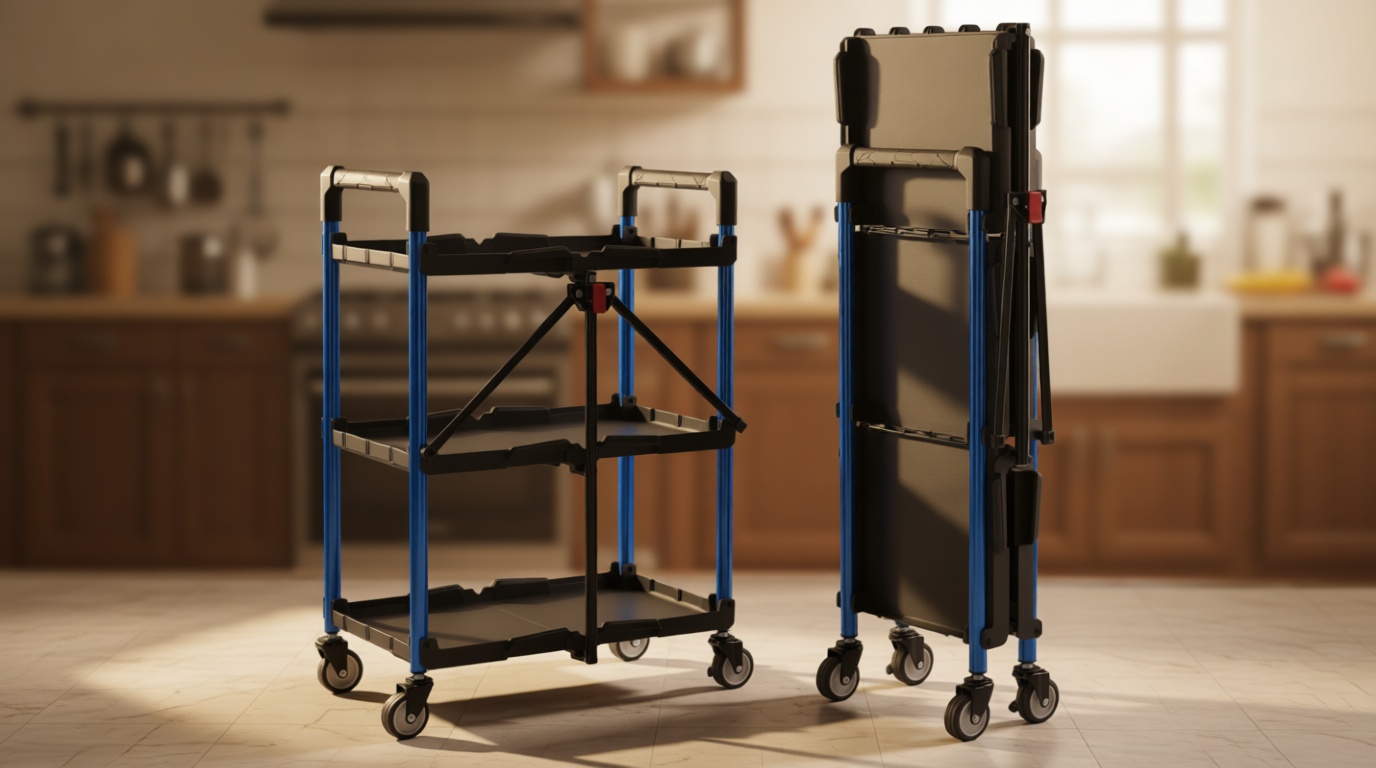 WORKPRO 3-Tier Collapsible Service Cart