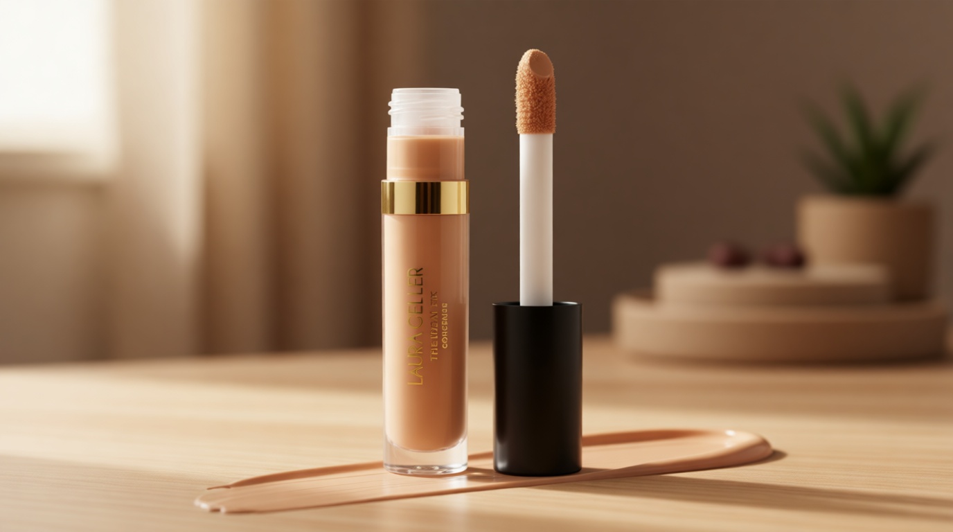 LAURA GELLER NEW YORK Ideal Fix Under Eye Concealer for Mature Skin – 03 Light - Full Coverage, Anti-Aging, Color Correcting – Covers Dark Circles & Blemishes – Hydrating, Crease-Free, Long-Lasting