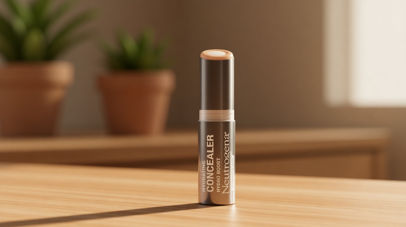 Neutrogena Hydro Boost Hydrating Concealer Stick, Oil-Free, Lightweight Cover-Up Makeup with Hyaluronic Acid Refreshes Dry Skin & Provides Buildable Coverage, 10 Fair, 0.12 Oz