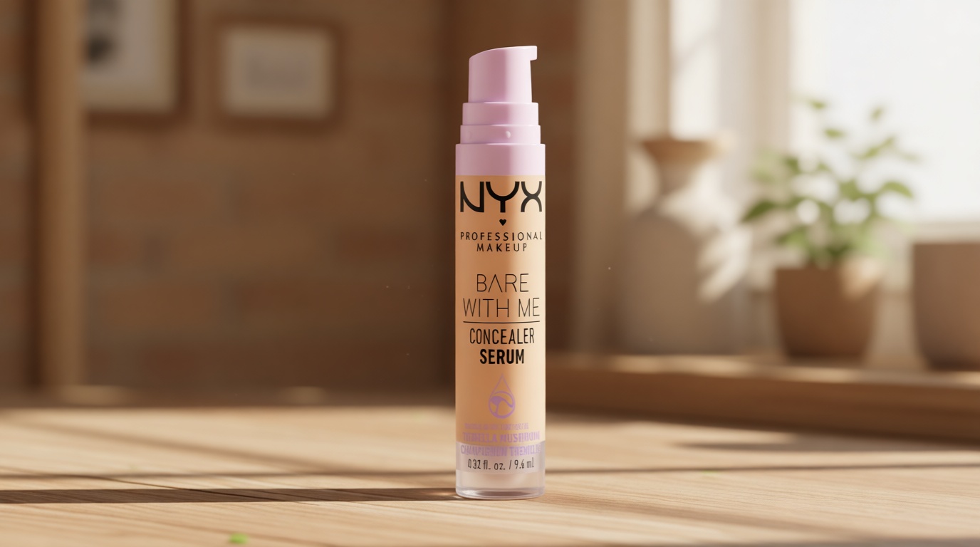 NYX PROFESSIONAL MAKEUP Bare With Me Concealer Serum, Concealer Makeup For Up To 24Hr Hydration - Beige